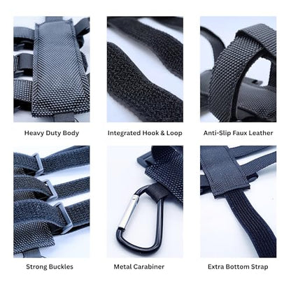 Portable Speaker Mount Strap Holder - Compatible for JBL Bluetooth Speaker Flip Charge Series Heavy Duty Anti-Slip Design for Golf Cart, Bike, ATV, UTV, Motorcycle