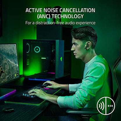 Razer Hammerhead HyperSpeed Wireless Multi-Platform Gaming Earbuds for Xbox Series X|S, Xbox One, PC, Mobile: ANC - Noise Cancelling Mic - Bluetooth 5.2 - RGB Chroma - 30 Hr Battery - style: Xbox