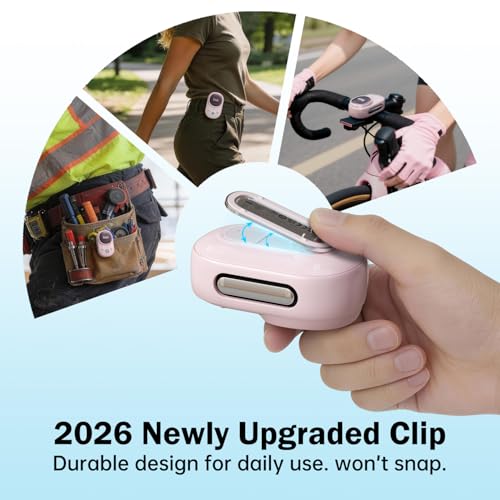 Divoom Itour-S Wearable Bluetooth Speaker, IP67 Clip-On, 10H Playtime, Pink | Waterproof, Dustproof, Travel, Work, Golf, Gift Idea & Outdoor Audio - color: pink