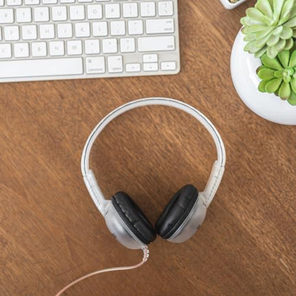Koss CL/5i Clear Retro 90s Style On-Ear Headphones, Microphone Wired Plug | Transparent Design, In-Line Microphone and Remote, 3.5mm Jack