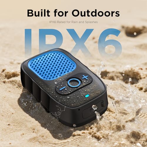 Wearable Bluetooth Speakers, Clip On Wireless Jobsite Speaker - Purple | 30H Playtime, IPX6 Water-Resistant, Portable, Built-in Mic, Hands-Free Calls, Non-Magnet - color: Purple