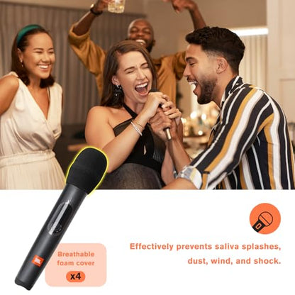 ProCase Microphone Case for JBL Wireless Mic -Black | Hard EVA Travel Bag for Dual Mic, Receiver, Batteries & Accessories, Portable Carrying Storage Box for Karaoke