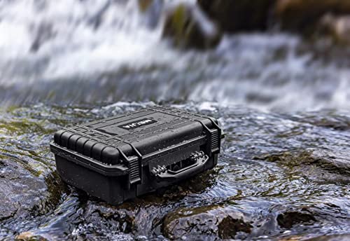 MEIJIA All Weather IP67 Waterproof Hard Camera Case,Hard Protective Case,Hard Case with Customizable Foam,Fit Use of Drones,Camera,Equipments,Pistols(Black,18.5 x14.06x6.93inches) - color: Black, size: 18.5 x14.06x6.93inches