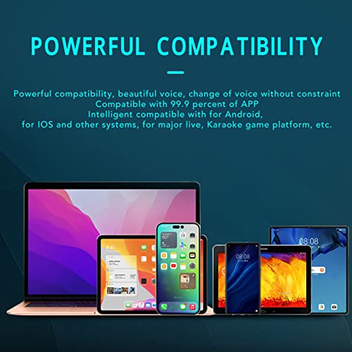 Mini Sound Changer Voice Changer, 1 Click Voice Beauty Live Sound Changer with Professional K Song Mode, Live Sound Changer for Android OS Live Streaming Karaoke