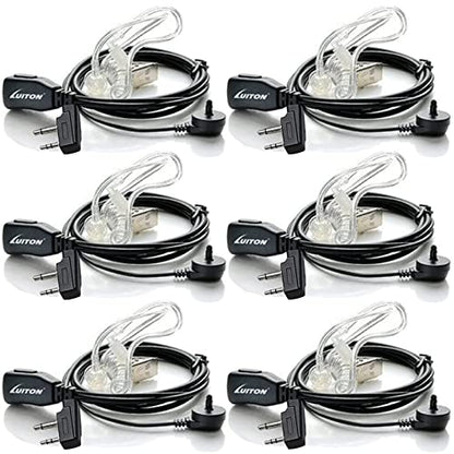 Midland Security Headsets with Mic - Compatible with Midland GXT1000VP4 LXT600VP3 GXT1050VP4 GXT1000XB LXT500VP3 etc (6 Pack) - color: 6 pack