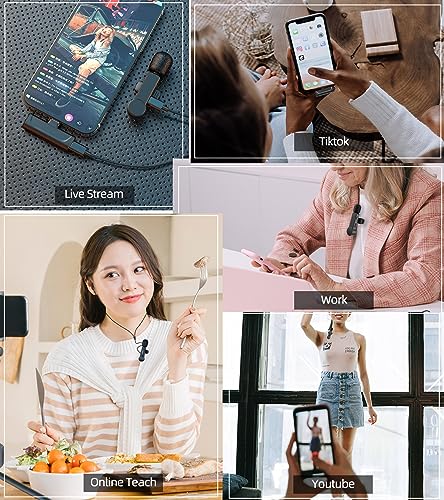 NPTCL Mini Wireless Microphone USB C for iPhone 17/16/15, Android Phone - style: 01 USB C