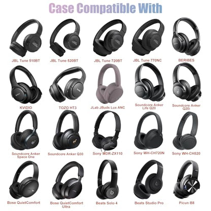 Headphone Case Compatible with JBL Tune 510BT 720BT 770NC 520BT, Blue | Fits JBL/Sony/Soundcore by Anker/BERIBES/KVIDIO Wireless On-Ear Headphones Headset - color: Blue