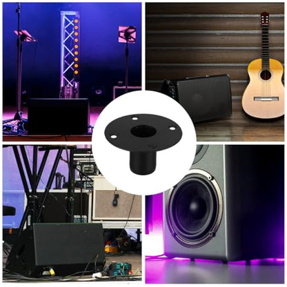 Iron Speaker Stand Base for Stable Audio Mounting, Black