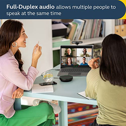 Jabra Speak2 40 Portable Speakerphone - 4 Noise-Cancelling Mics, 50mm Full Range Speakers with Wideband Audio for Clear Sound, USB-A/USB-C Connections - Certified Microsoft Teams Speaker - Dark Grey - size: MS Teams, style: Teams Certified