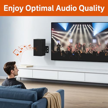Adjustable Speaker Wall Mount for R-50M RP-502S Klipsch Speakers Mount, Metal Wall Speaker Shelf for Klipsch Bookshelf Speakers Wall Mount with Hardware Kit Holds up 40 lbs, 2 Pack - style: 2 Pack