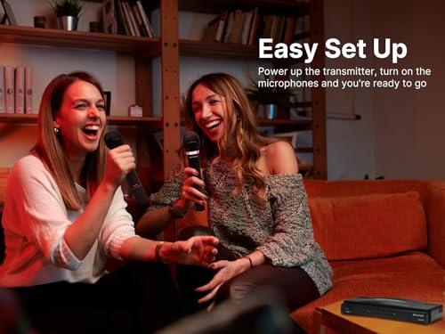 Emerson EAM-9002 Wireless Microphone, Black