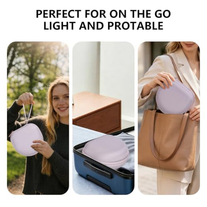 Headphone Case for TALIX H30/JLab/TOZO HT3/Skullcandy Headphones Mauve - color: Mauve