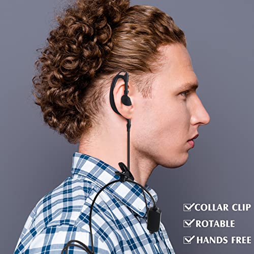 Kathfly 30 Pack Walkie Talkie Earpiece with Mic G Shape 2 Pin Headset Two Way Radio Earpiece Compatible with Baofeng Uv-5r Retevis Rt68 Rt21 Rt22 H-777 Bf-888s Pxton