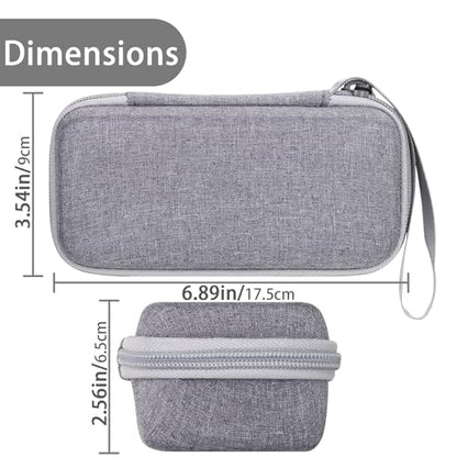 Aenllosi Hard Case for Rode ME/GO III/GO II Dual Channel Microphone, White | EVA hard shell, Water-resistant design, Impact-resistant design, Protective case only - color: White