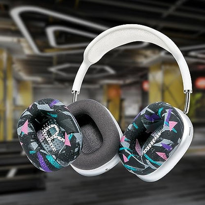 WC SweatZ Max - Patented Silicone Sweat Covers for AirPods Max 1 | Made by Wicked Cushions | (Does Not Fit AirPods Max 2). Sweatproof, Full Earpad Protection | 90's Black - color: 90's Black