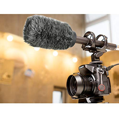 YOUSHARES NTG4+ Microphone Windscreen - Windmuff for Rode NTG4 Plus Shotgun Microphones, Windshield Up to 6.3" Long