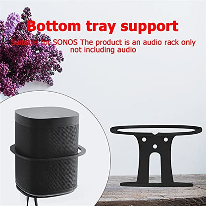 Entertainment Center Shelves Speaker Metal Stand Home Speaker Hanger Speaker Box Wall Mount Bracket Home Theater Audio Stand Suitable for DVD Players, Cable Boxes (Color : Gold) - color: Gold