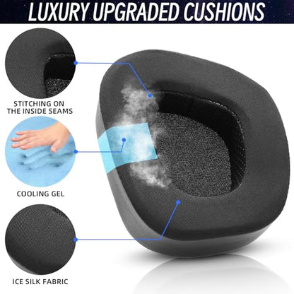 Replacement Ear Pads Cushions for Corsair Void & Corsair Void PRO RGB Wired/Wireless Gaming Headsets(Cooling-Gel/Black)