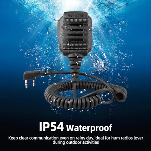 Retevis MateTalk B4 Walkie Talkies with Waterproof Shoulder Mic (4 Pack) | FRS Two Way Radios Noise Cancelling for Construction Site Workshop Electrician, Crystal-Clear, Rugged Shell, USB-C Charging