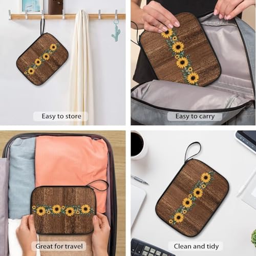 Watch Straps Storage Bag Water Resistant Watch Bands Carrying Case Compatible with Smartwatch Band, Headset, Watch Band Accessories, Sunflower Board - color: Sunflower Board