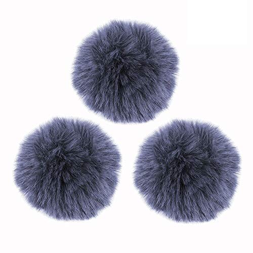 Lavalier Wind Muff 3 Pack Lapel Microphone Wind Muff 0.2/0.4 Inch Furry Lav Windscreen Windproof Wind Screen (0.2inch, Gray) - color: Gray, size: 0.2inch 3pcs