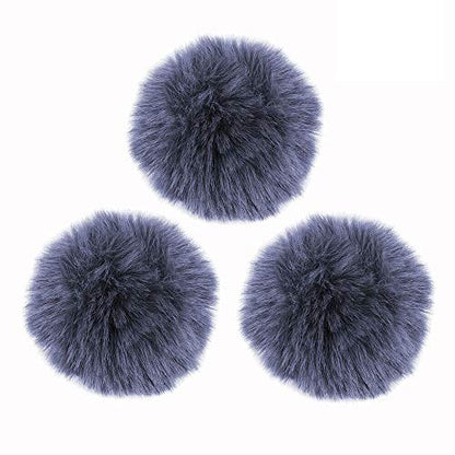 Lavalier Wind Muff 3 Pack Lapel Microphone Wind Muff 0.2/0.4 Inch Furry Lav Windscreen Windproof Wind Screen (0.2inch, Gray) - color: Gray, size: 0.2inch 3pcs