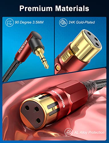 3.5mm to XLR Female Microphone Cable 16 Feet - color: XLR Female e to 3.5MM, size: 16 Feet