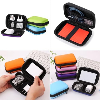 Hard Drive Portable Carrying Case, 5.5 x 4 x 1.4 in Digital Accessories Cable Earphone Storage Organizer USB Flash Drive
