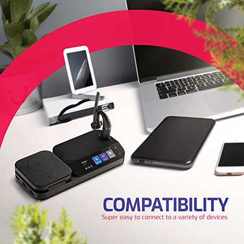 Yealink BH71 Workstation Speaker and Wireless Bluetooth Headset BH71 (1208653) - Teams Certified Deskphone, PC/Mac, Works with Zoom, RingCentral, 8x8, Vonage Gold Support Plan Included - style: BH71 Workstation Bluetooth headset