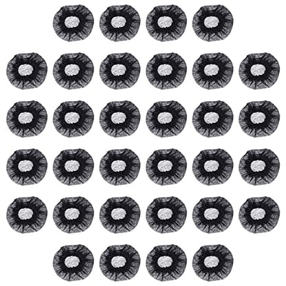 ibasenice 100pcs Nonwoven Microphone Covers Disposable Ktv Karaoke Mic Protector Ultra-thin Saliva Shield for Voice Tube Easy to Use for Events and Performances