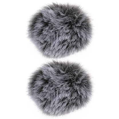 ECSiNG 2pcs Lavalier Microphone Furry Wind Muff Compatible with Diameter of 0.5-1.5cm Clip-on Lavalier Microphones (1.0cm) - size: 0.5-1.5cm