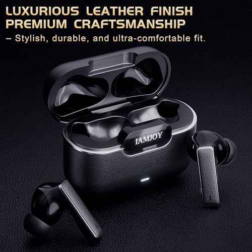 IAMJOY Gaming Earbuds, 20ms Low Latency, Active Noise Cancelling with 6 Mic, 2.4GHz & Bluetooth, 35 Play Time, Wireless Earbuds Compatible with Meta Quest 3/2, PS5/4, Steam Deck, VR, Switch, PC - color: Black