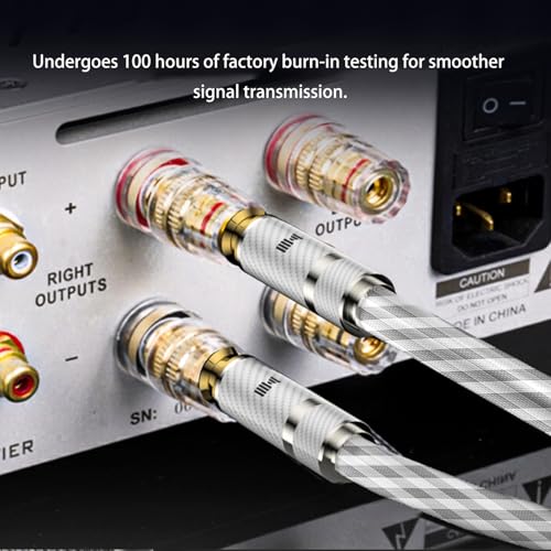 Digital Audio Coaxial Cable 6.5FT, Pristine Sound Quality, Crafted from 4N 99.998% Pure Silver, for high-end Audio Applications, Suitable for Mixing Consoles and Recording Studios - size: 6.5FT/2M