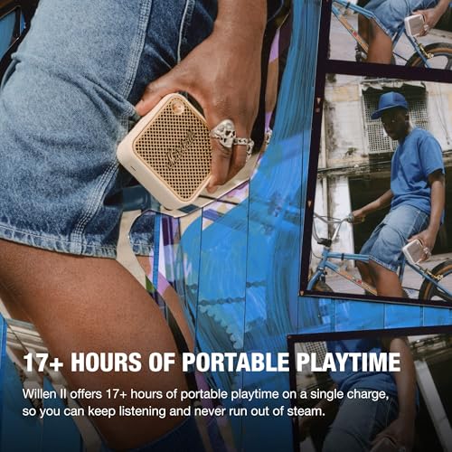 Marshall Willen II Portable Bluetooth Speaker - Rugged Waterproof/Dust-Proof Design | Loud Stereo Sound, Deep Bass | Compact and Wireless for Travel and Outdoors - Cream - color: Cream
