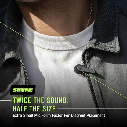 Shure MoveMic 2 Kit Wireless Lavalier Microphone System | Two Bluetooth clip-on lav mics with camera receiver for DSLR, iPhone, Android, Mac and PC; 24-hour charge, IPX4 - style: Two Channel Kit
