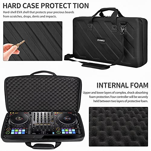 Lightweight Molded Hard Storage Case Fits Pioneer DDJ 1000, 1000SRT DJ Controllers Carrying Case Black - size: DDJ-1000 / 1000SRT