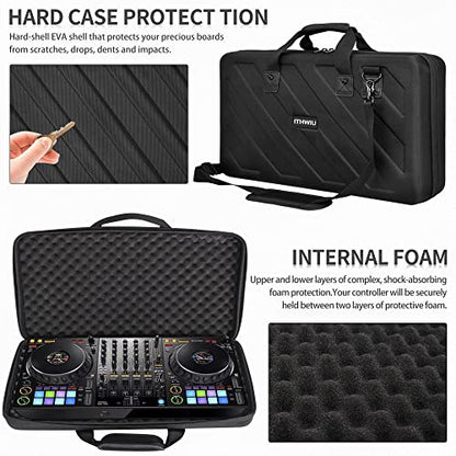 Lightweight Molded Hard Storage Case Fits Pioneer DDJ 1000, 1000SRT DJ Controllers Carrying Case Black - size: DDJ-1000 / 1000SRT