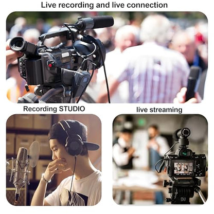 Mini XLR to 3.5mm Stereo Audio Cable Right Angle 1/8" TRS Plug to 4-pin Mini XLR Female Microphone Cable Coiled Mini XLR to 3.5mm Cable for DSLR Cameras,Microphones 1.64Ft (4-pin Mini XLR) - style: 4-pin Mini XLR