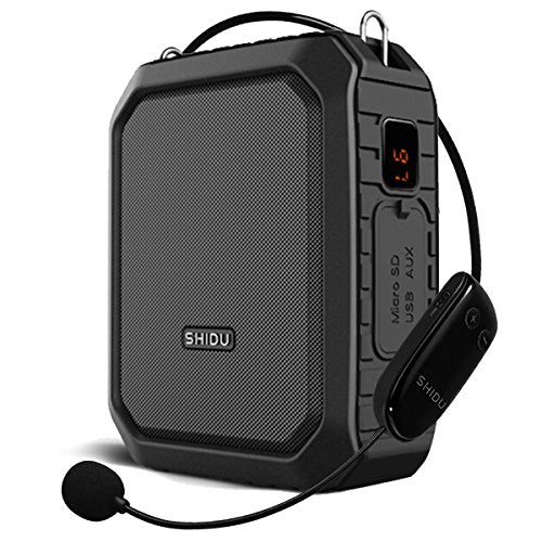 Wireless Voice Amplifier Waterproof Bluetooth Speaker with Microphone M800 | 18W Portable PA System with Waist Clip, Rechargeable Megaphone Microphone and Speaker for Teachers, Tour Guide, Presentation