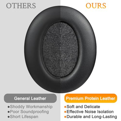 SOULWIT Earpads for Sony WH-XB910N (Not Fit WH-H910N) - Black - color: Black