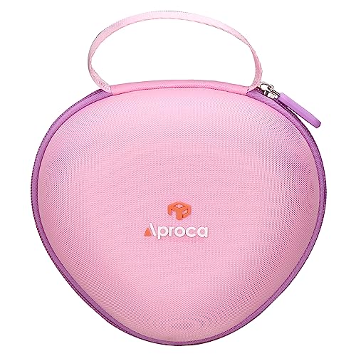 Aproca Pink Hard Storage Protective Case, for iClever BTH20 / Clever BTH18 Kids Bluetooth Headphones and Accessories - color: Pink