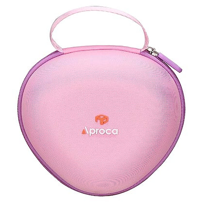 Aproca Pink Hard Storage Protective Case, for iClever BTH20 / Clever BTH18 Kids Bluetooth Headphones and Accessories - color: Pink