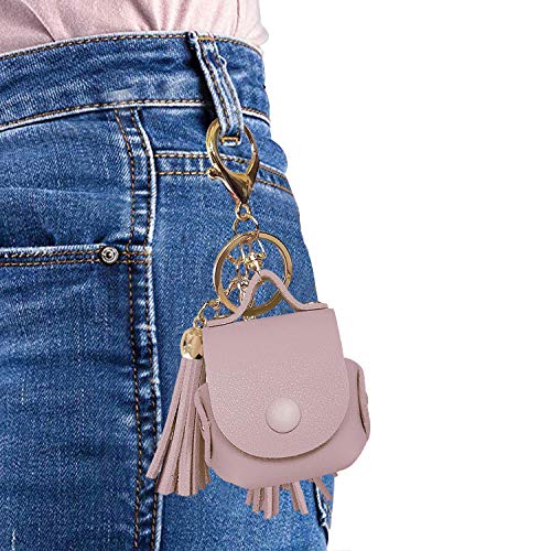 MODOS LOGICOS Charging Case Cover for Apple AirPods, PU Leather Case with Tassels - TaroPurple - color: TaroPurple(PU)