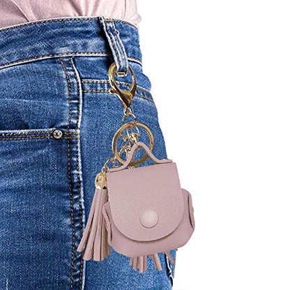 MODOS LOGICOS Charging Case Cover for Apple AirPods, PU Leather Case with Tassels - TaroPurple - color: TaroPurple(PU)