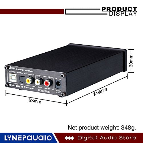 UBS Sound Card Digital Decoder DAC Fiber Coaxial Decoding Headphone Output High Impedance Headphone Signal Amplifier Computer Independent External Sound Card Black