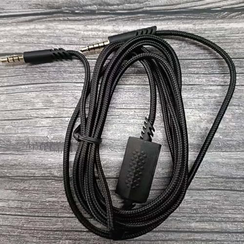 Astro A40 TR Gaming Headsets Cable, Replacement Audio Cable Cord 3.5mm Braided Detachable with Inline Mic Mute Switch Compatible with Astro A10 A40 TR Gaming Headsets (200cm/Black)