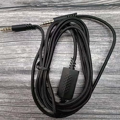 Astro A40 TR Gaming Headsets Cable, Replacement Audio Cable Cord 3.5mm Braided Detachable with Inline Mic Mute Switch Compatible with Astro A10 A40 TR Gaming Headsets (200cm/Black)