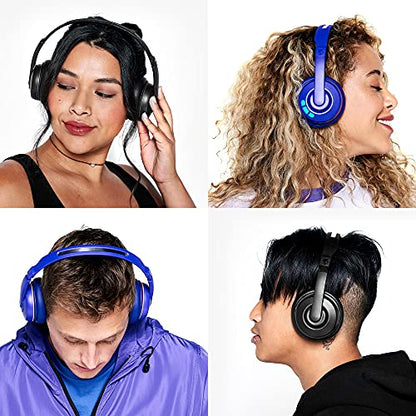 Skullcandy Cassette On-Ear Wireless Headphones, 22 Hr Battery, Microphone, Works with iPhone Android and Bluetooth Devices - Blue - color: Cobalt Blue, style: Cassette
