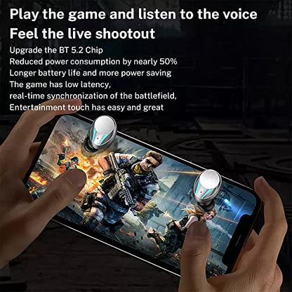 M41 Bluetooth Ear Buds, True Wireless Earbuds 120Hrs Playback with 1200mAh Battery, IPX7 Waterproof Bluetooth Earphones for Android, iPhone, PC, Laptop (Black) - color: Black