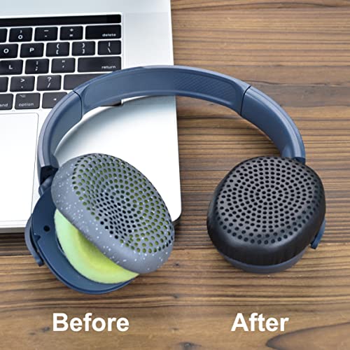 Riff Earpads - defean Replacement Ear Cushion Ear Pads Compatible with Skullcandy Riff Wireless On-Ear Headphones (Black) - color: Black